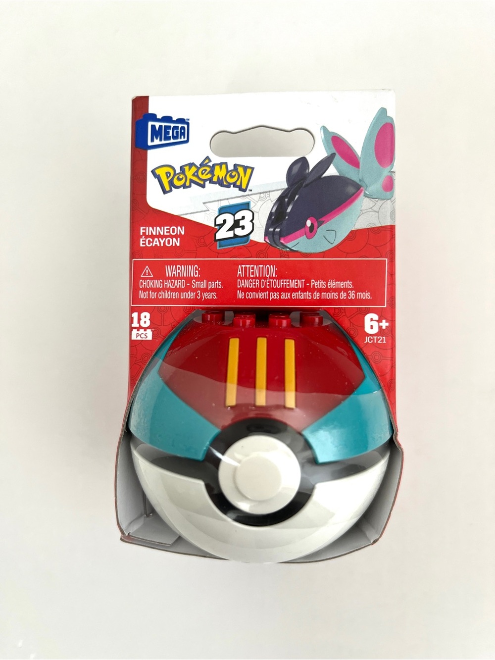 Brand New MEGA Pokémon Ball #23 Finneon Building Set - JCT 21